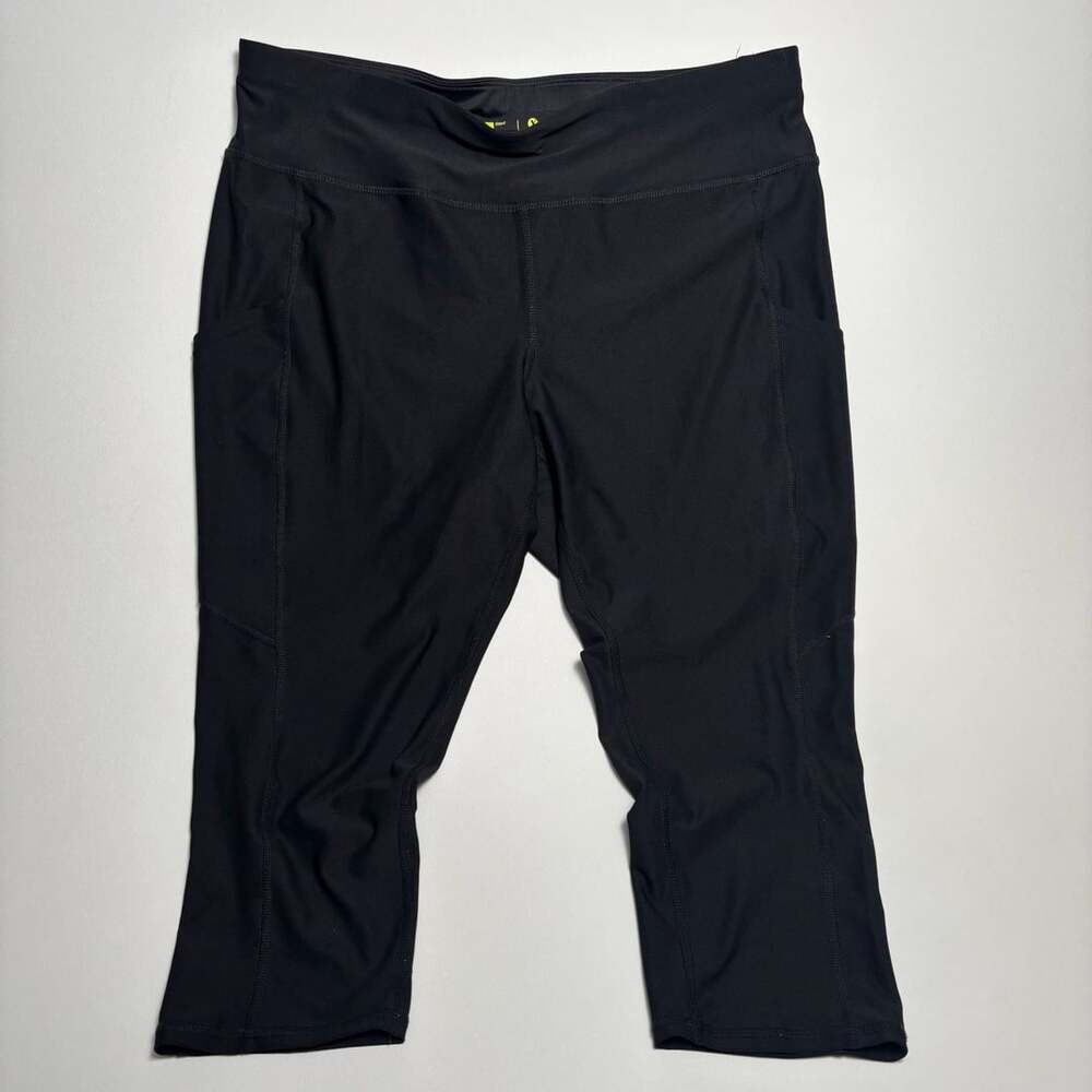Xersion Athletic Capris Size 1X Black Workout Leggings